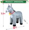 6FT Donkey Inflatables Christmas Spring, Farm Ranch Blow up Animals Cute, Decorations Outdoor Yard Built-in LED Lights Big Large Decor Party Farm Lawn Holiday Outside